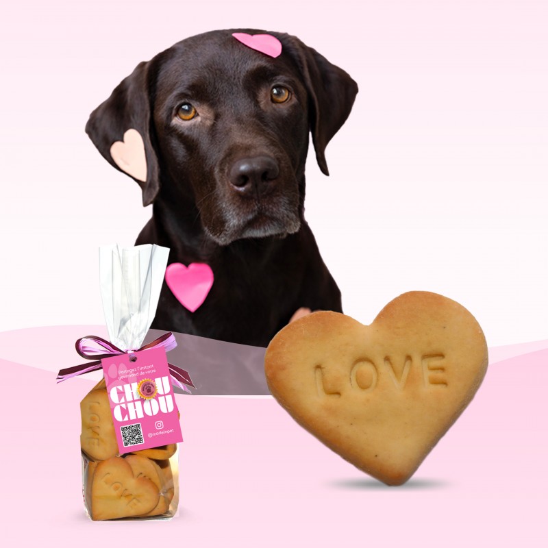Sablés Saint Valentin pour chiens - Canard