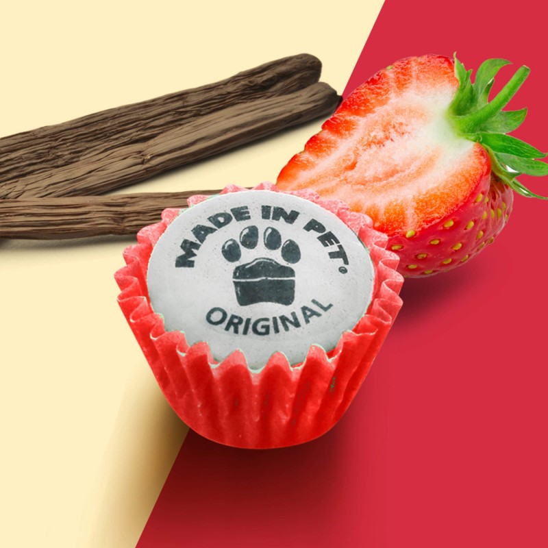 Mini cupcakes pour chiens - Fraise/Vanille