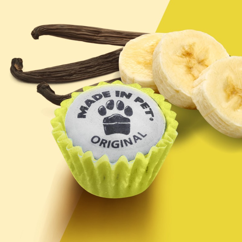 Mini cupcakes pour chiens - Banane/Vanille