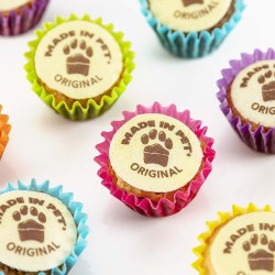 Mini cupcakes pour chiens - Framboise/Fraise